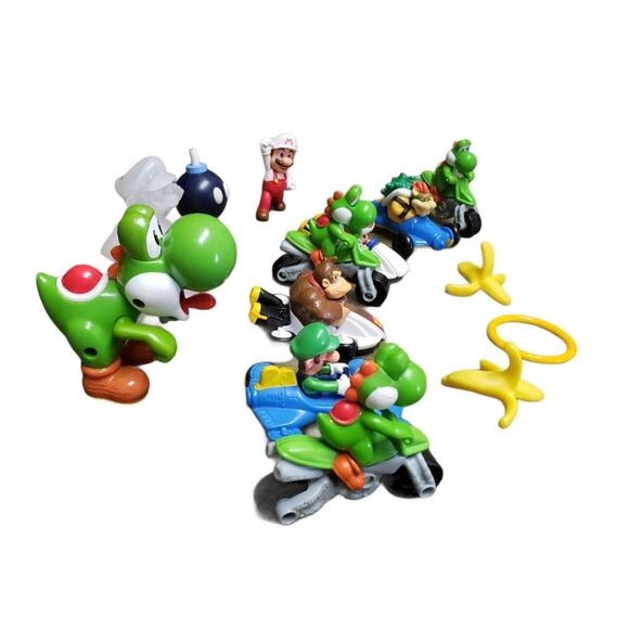Nintendo McDonald's Mario Kart Happy Meal Toys • Mario Luigi Toad Yoshi Donkey - Picture 3 of 5